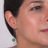 Green Jade | .925 Sterling Silver | Gemstone Chain Drop Threader Earrings